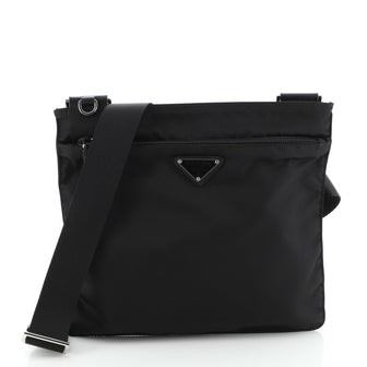 Prada Zip Messenger Bag Tessuto Medium