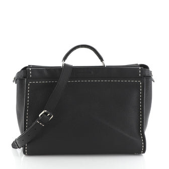 Fendi Selleria Peekaboo Iconic Fit Bag Leather Large