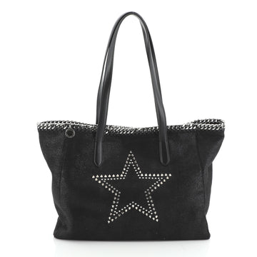 Stella McCartney Falabella Shopper Tote Studded Shaggy Deer East West