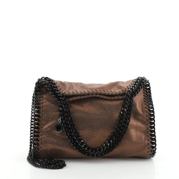 Stella McCartney Falabella Fold Over Crossbody Bag Shaggy Deer Mini