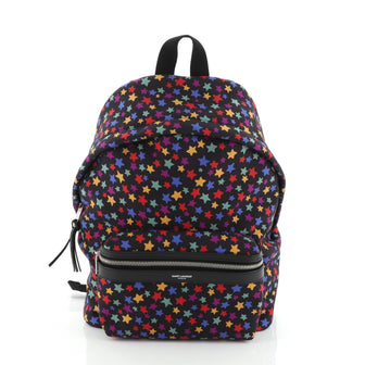 Saint Laurent City Backpack Printed Canvas Mini