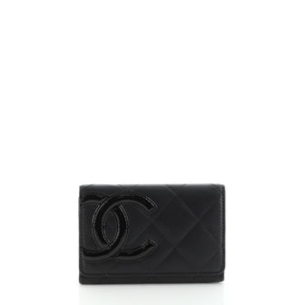 Chanel Cambon Flap Card Case Quilted Lambskin