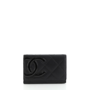 Chanel Cambon Flap Card Case Quilted Lambskin
