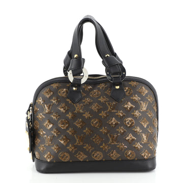 Louis Vuitton Alma Handbag Limited Edition Monogram Eclipse Sequins PM