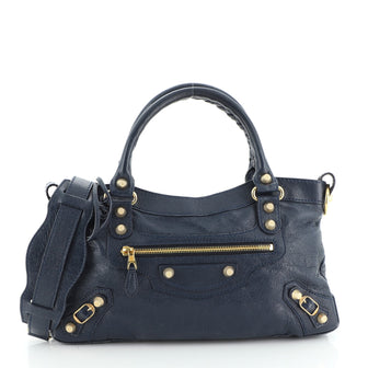 Balenciaga First Giant Studs Bag Leather