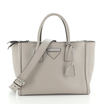 Prada Concept Double Zip Tote Calfskin Medium