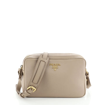 Prada Double Zip Camera Bag Vitello Daino
