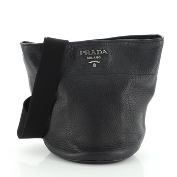 Prada Bucket Messenger Bag Vitello Daino Small