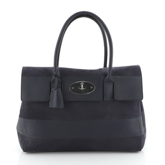 Mulberry Bayswater Satchel Suede and Leather Medium