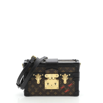 Louis Vuitton Petite Malle Handbag Monogram Canvas