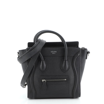 Celine Luggage Bag Grainy Leather Nano