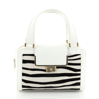 Jimmy Choo Cassidy Handbag Printed Pony Hair with Leather