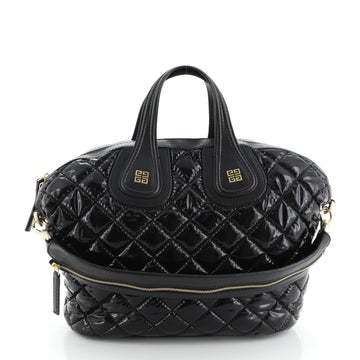 Givenchy Nightingale Satchel Quilted Patent Medium