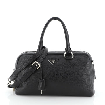 Prada Convertible Boston Bag Vitello Daino Small