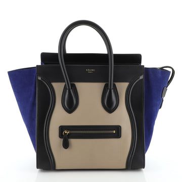 Celine Tricolor Luggage Bag Leather Mini
