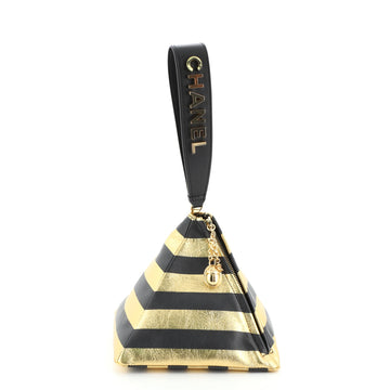 Chanel Kheops Pyramid Bag Striped Lambskin