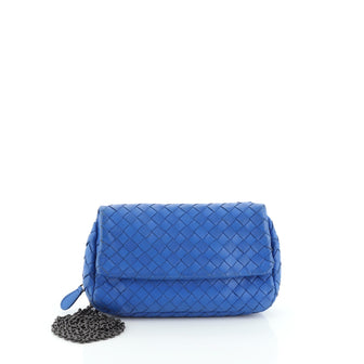 Bottega Veneta Expandable Chain Crossbody Bag Intrecciato Nappa Small