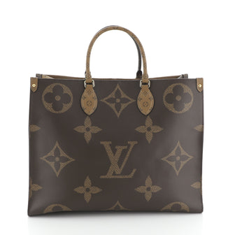 Louis Vuitton OnTheGo Tote Limited Edition Reverse Monogram Giant GM