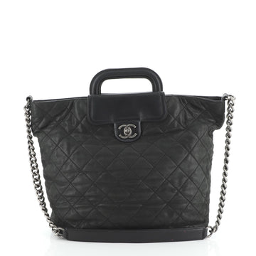 Chanel In The Mix Shopping Tote Quilted Iridescent Calfskin Large
