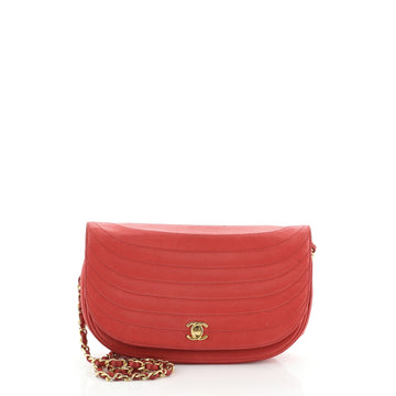 Chanel Vintage Clutch with Chain Quilted Leather Medium
