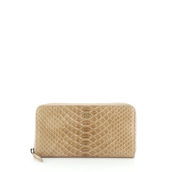 Chanel Zip Around Wallet Python Long