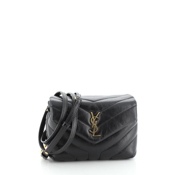 Saint Laurent LouLou Shoulder Bag Matelasse Chevron Leather Toy