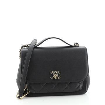 Chanel Business Affinity Flap Bag Quilted Caviar Small