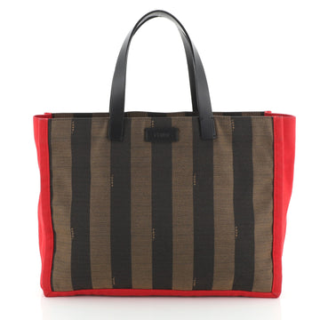 Fendi Pequin Shopping Tote Canvas Medium