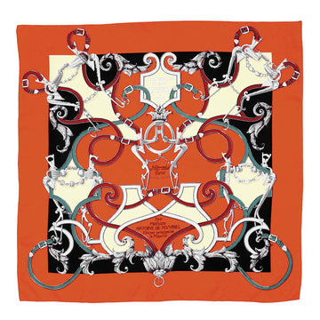 Hermes L'Instruction Du Roy Scarf Printed Silk 90