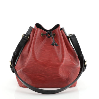 Louis Vuitton Bicolor Petit Noe Handbag Epi Leather
