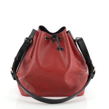 Louis Vuitton Bicolor Petit Noe Handbag Epi Leather