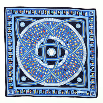 Hermes Donner La Main Scarf Printed Silk 90