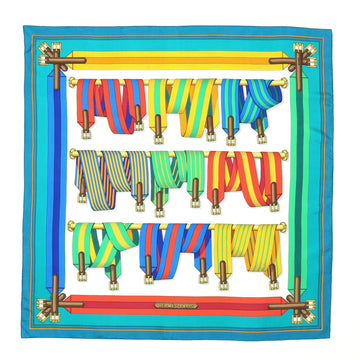 Hermes Les Sangles Scarf Printed Silk 90