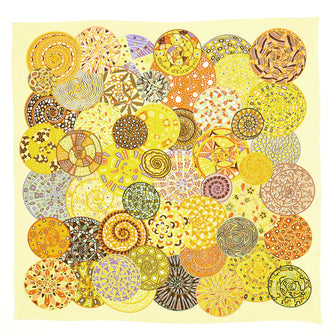 Hermes Reves d'Escargots Scarf Printed Silk 90