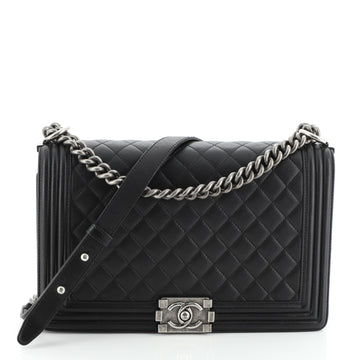 Chanel Boy Flap Bag Quilted Lambskin New Medium