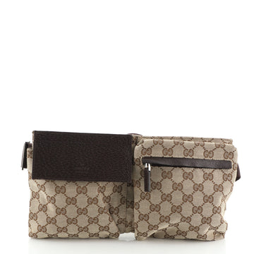 Vintage Double Belt Bag GG Canvas