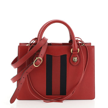 Gucci Animalier Web Top Handle Tote Leather Medium
