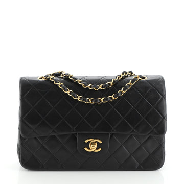 Chanel Vintage Classic Double Flap Bag Quilted Lambskin Medium