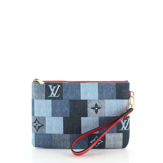 Louis Vuitton City Pouch Damier and Monogram Patchwork Denim