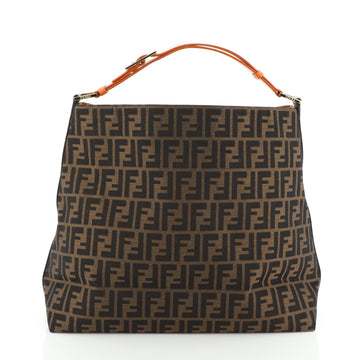 Fendi Buckle Strap Hobo Zucca Canvas Large
