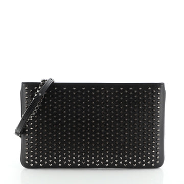 Christian Louboutin Loubiposh Clutch Spiked Leather