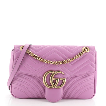 Gucci GG Marmont Flap Bag Matelasse Leather Medium