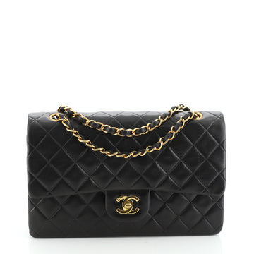 Chanel Vintage Classic Double Flap Bag Quilted Lambskin Medium