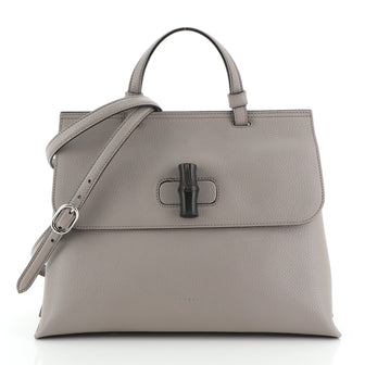 Gucci Bamboo Daily Top Handle Bag Leather Medium