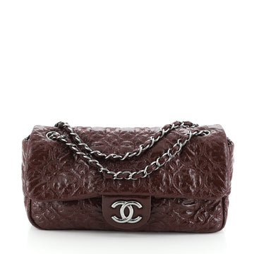 Chanel Graphic Edge Flap Bag Quilted Patent Vinyl Medium