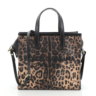 Dolce & Gabbana Market Shopping Tote Printed Coated Canvas and Leather Medium