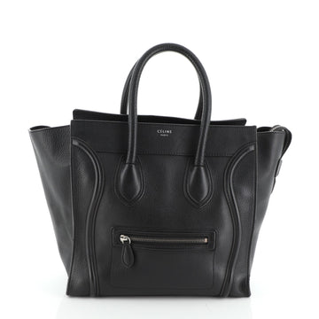 Celine Luggage Bag Grainy Leather Mini