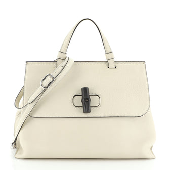 Gucci Bamboo Daily Top Handle Bag Leather Medium