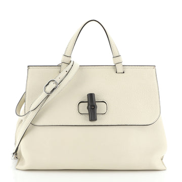 Gucci Bamboo Daily Top Handle Bag Leather Medium