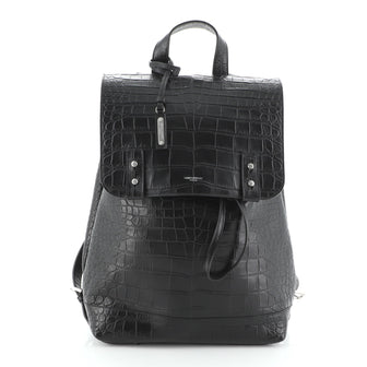 Sac de Jour Backpack Crocodile Embossed Leather Medium